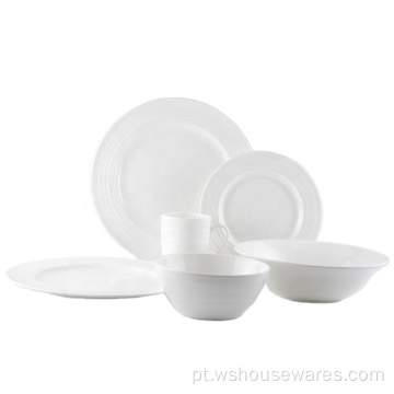 Cerâmica por atacado 24pcs Conjuntos de jantar de porcelana de luxo